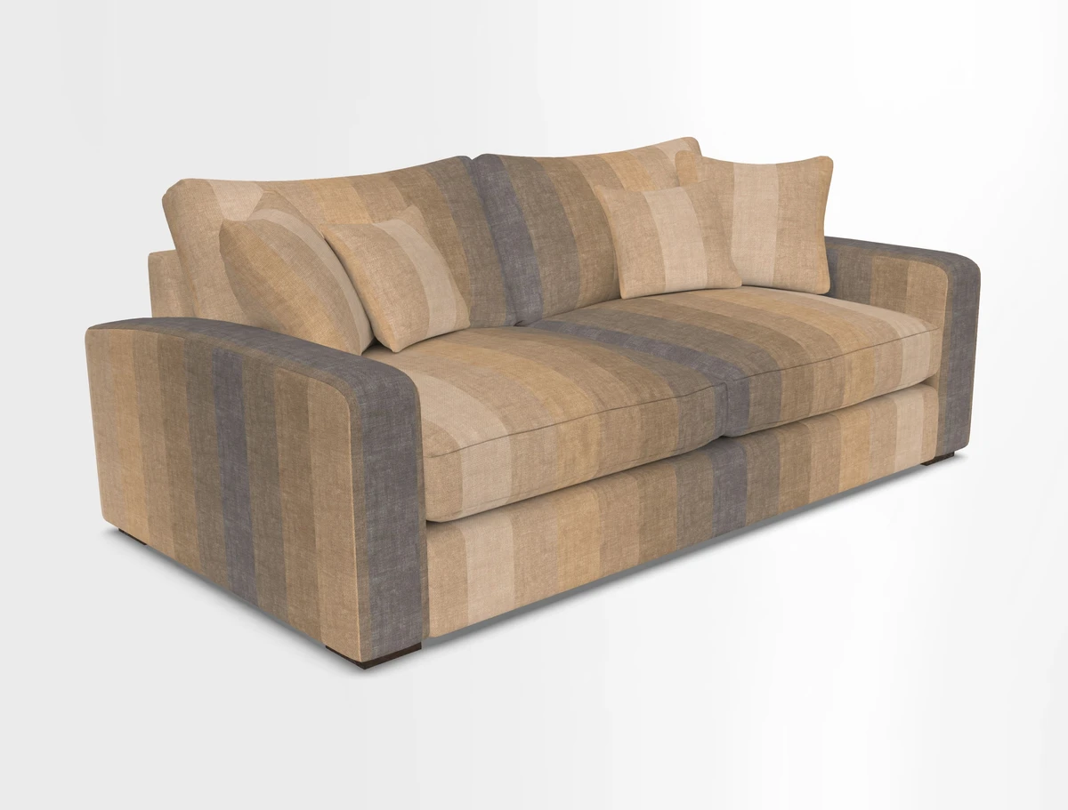 Stockbridge 3 Seater Sofa in Warwick Graf Slate