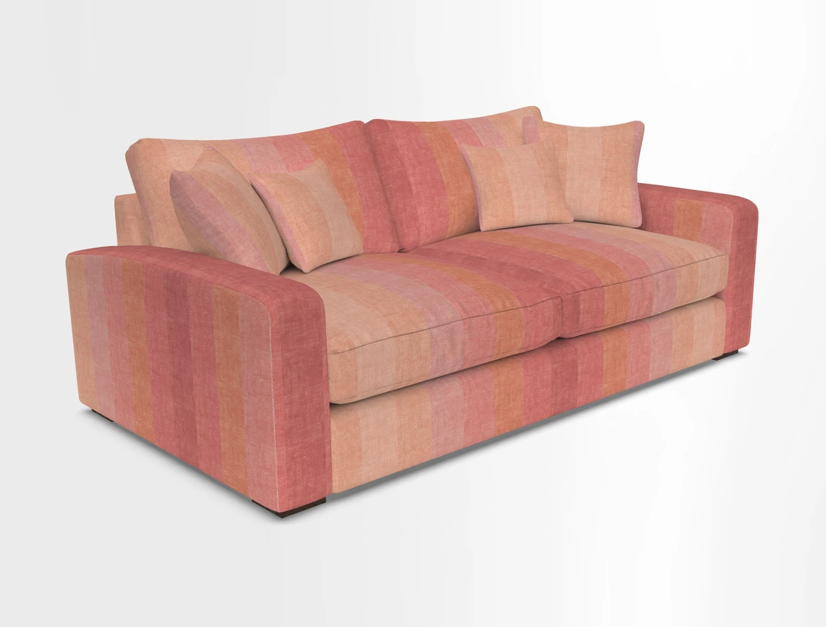 Stockbridge 3 Seater Sofa in Warwick Graf Slate