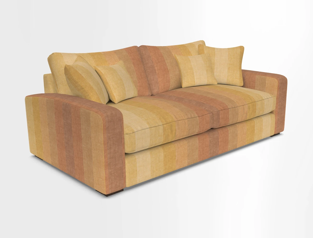 Stockbridge 3 Seater Sofa in Warwick Graf Slate