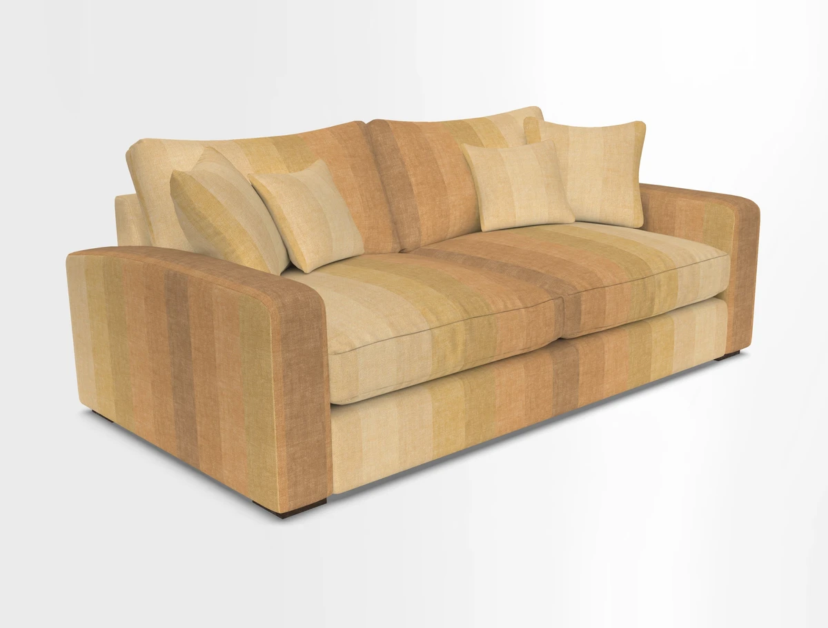 Stockbridge 3 Seater Sofa in Warwick Graf Slate