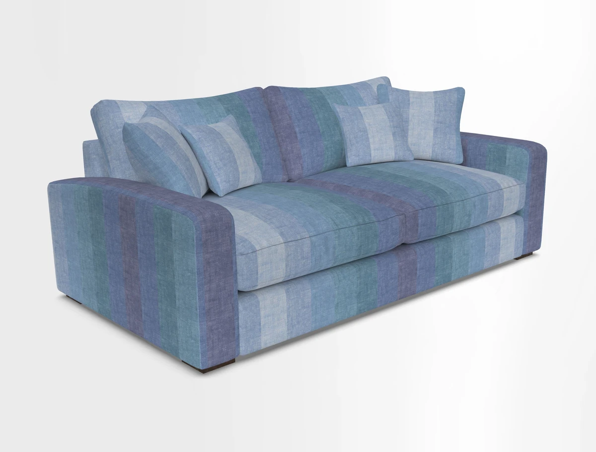 Stockbridge 3 Seater Sofa in Warwick Graf Slate