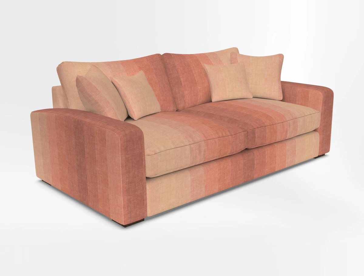 Stockbridge 3 Seater Sofa in Warwick Graf Slate