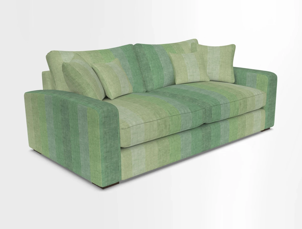 Stockbridge 3 Seater Sofa in Warwick Graf Slate