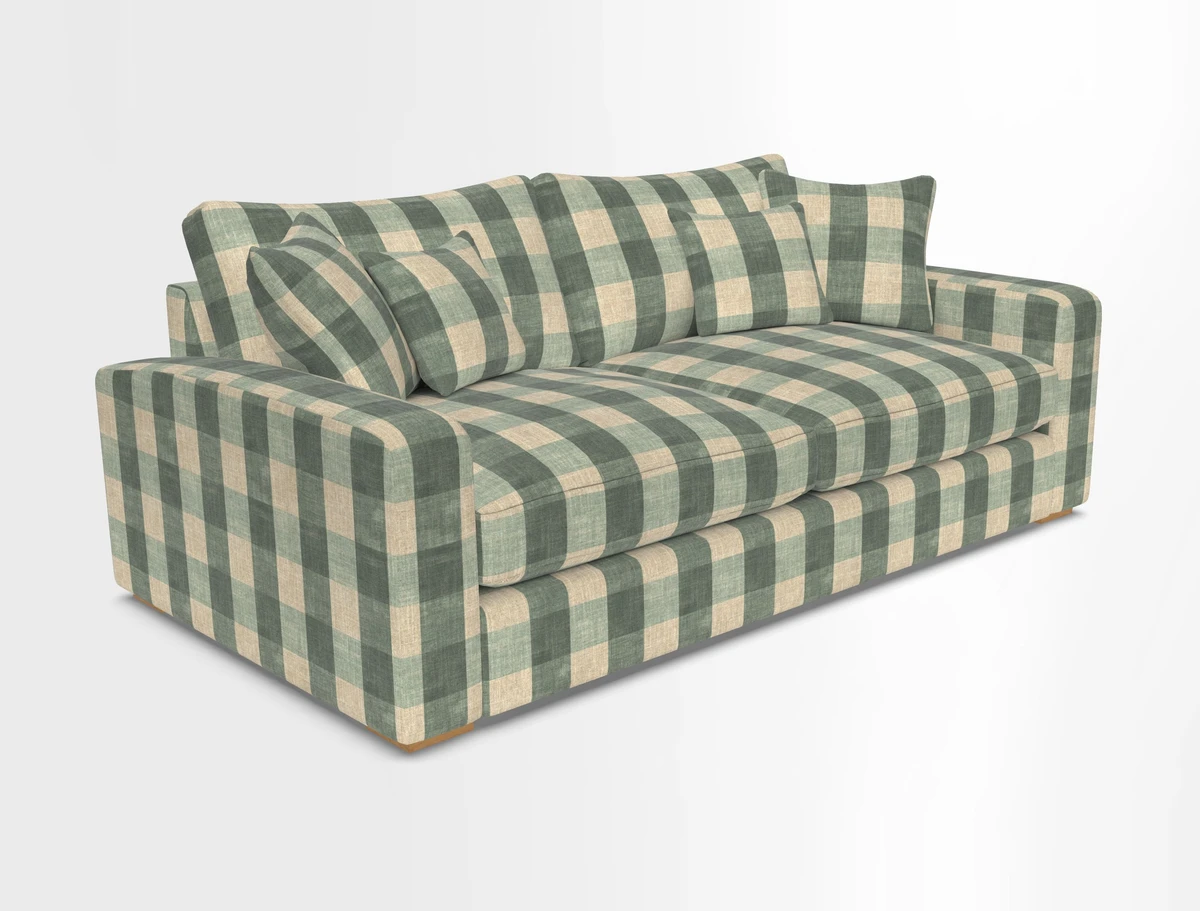 Stockbridge 3 Seater Sofa in Warwick Graf Slate