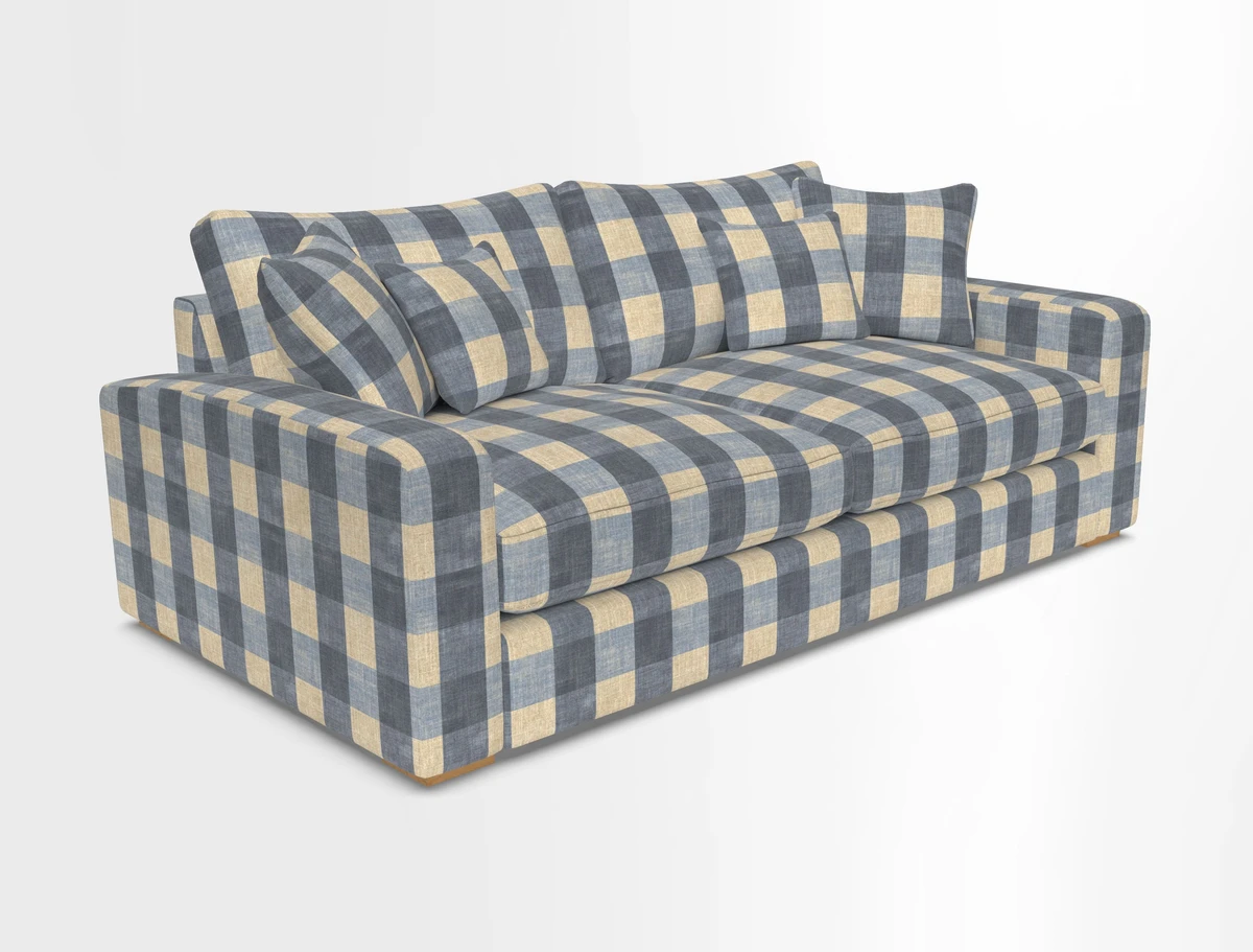 Stockbridge 3 Seater Sofa in Warwick Graf Slate