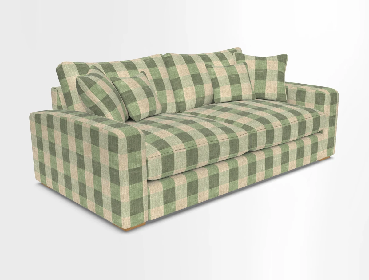 Stockbridge 3 Seater Sofa in Warwick Graf Slate