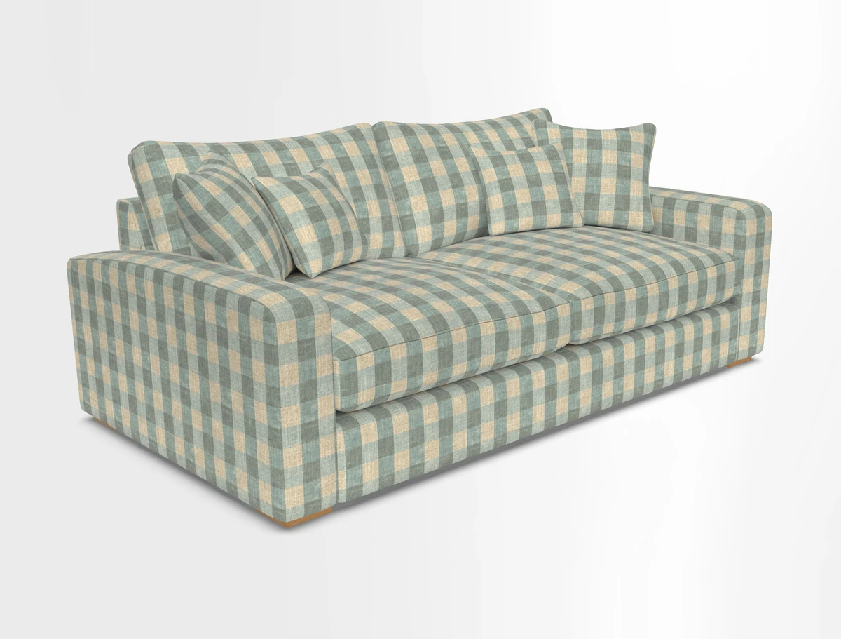 Stockbridge 3 Seater Sofa in Warwick Graf Slate