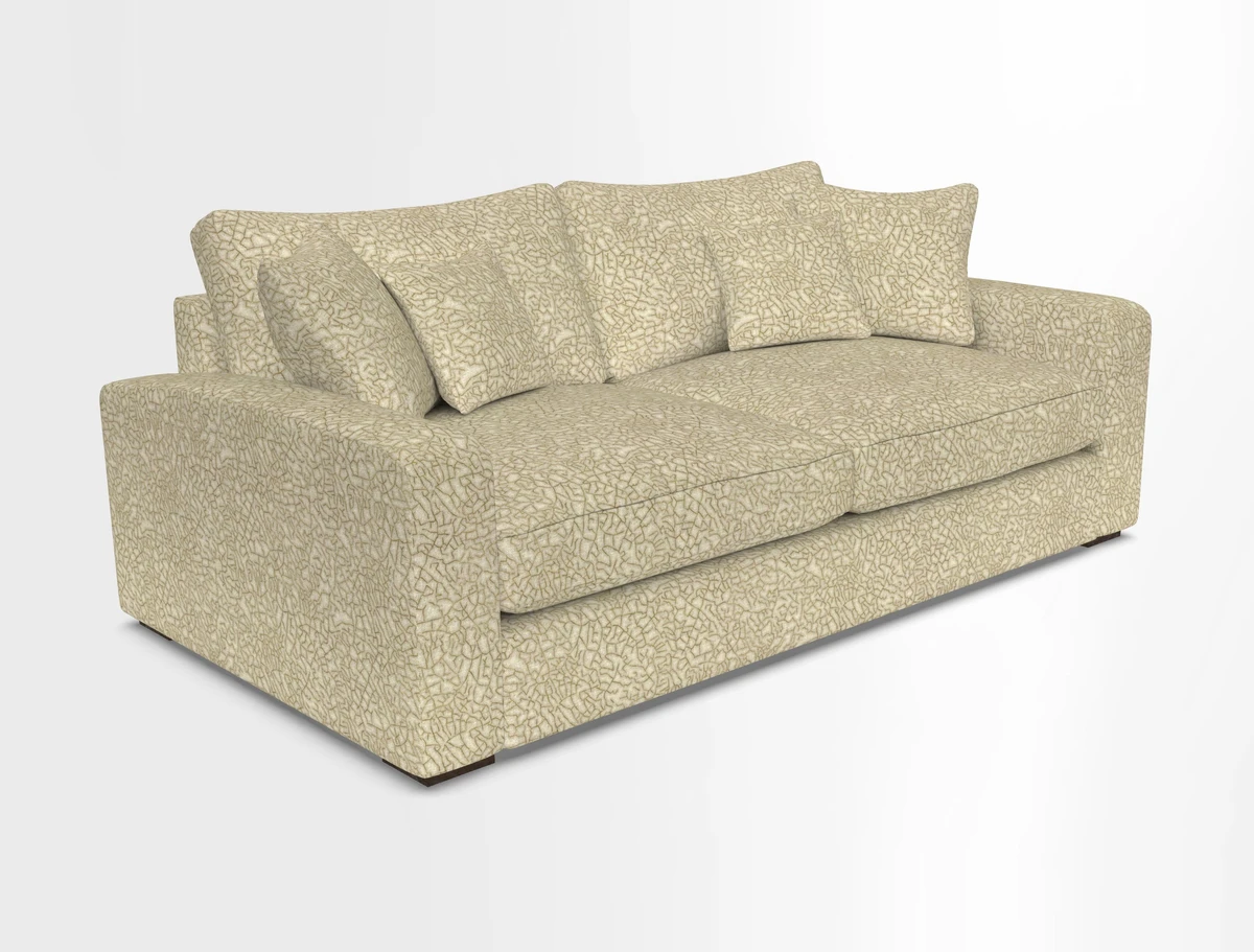 Stockbridge 3 Seater Sofa in Warwick Graf Slate