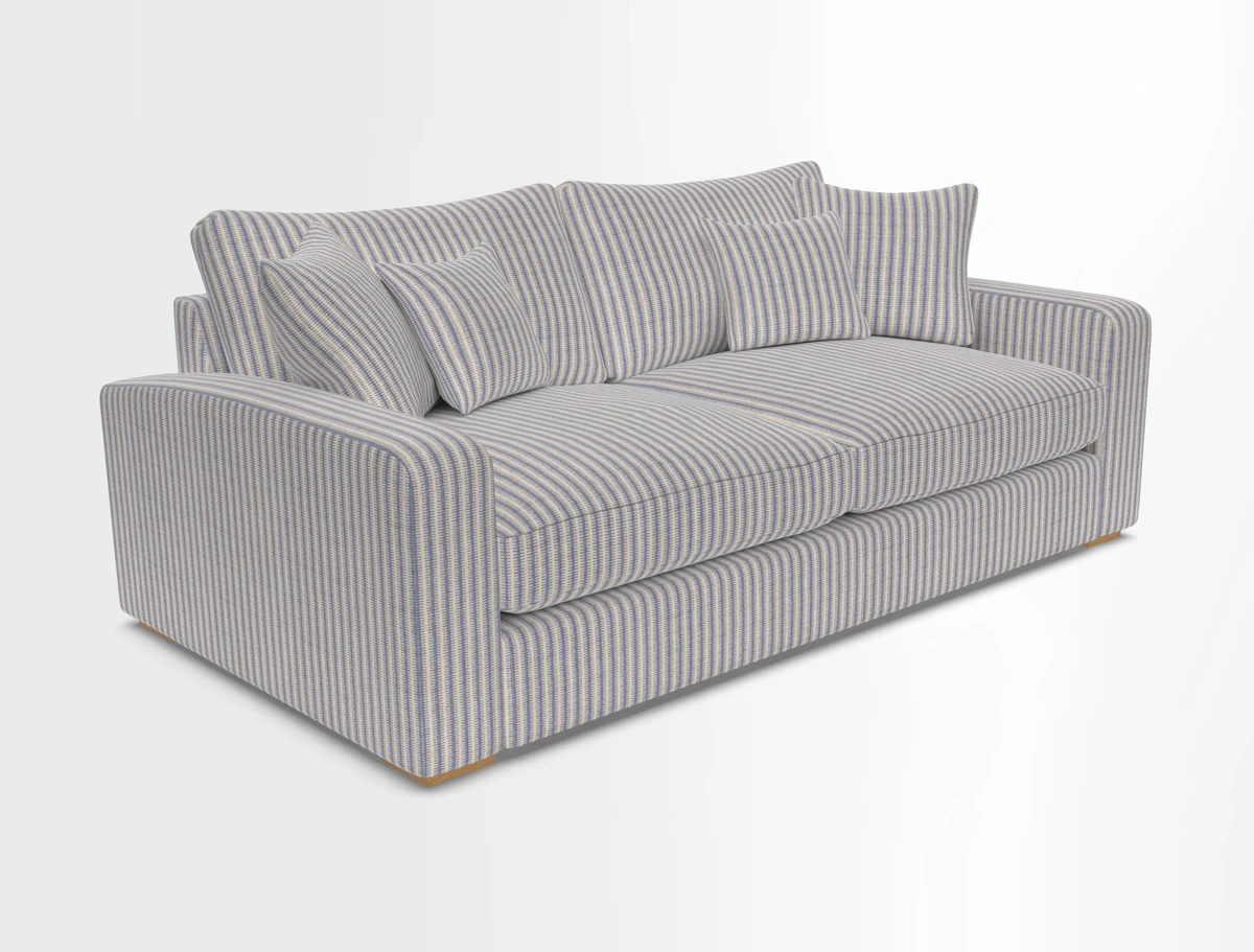 Stockbridge 3 Seater Sofa in Warwick Graf Slate