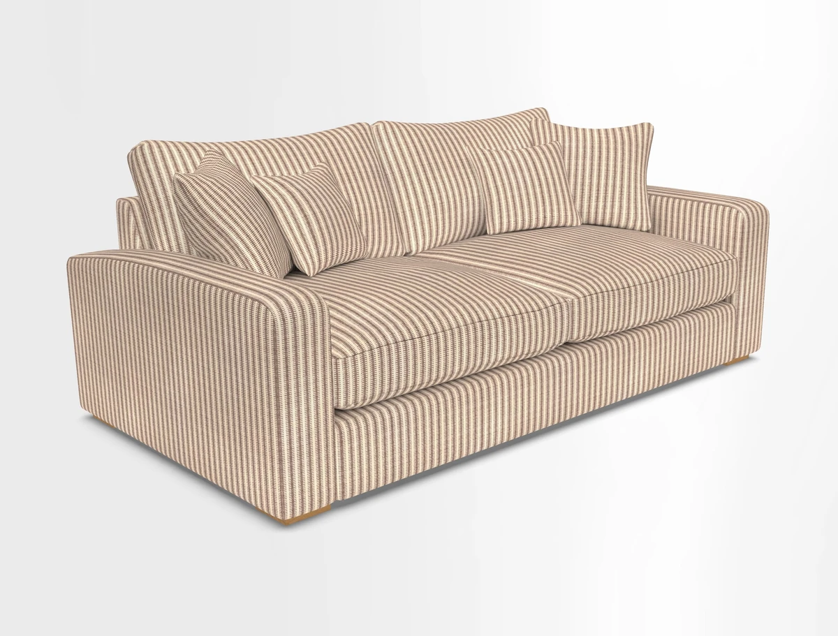 Stockbridge 3 Seater Sofa in Warwick Graf Slate