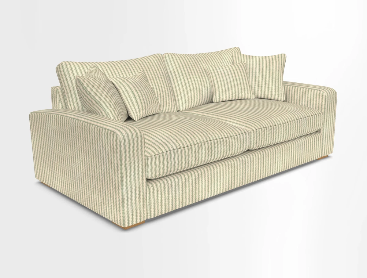 Stockbridge 3 Seater Sofa in Warwick Graf Slate