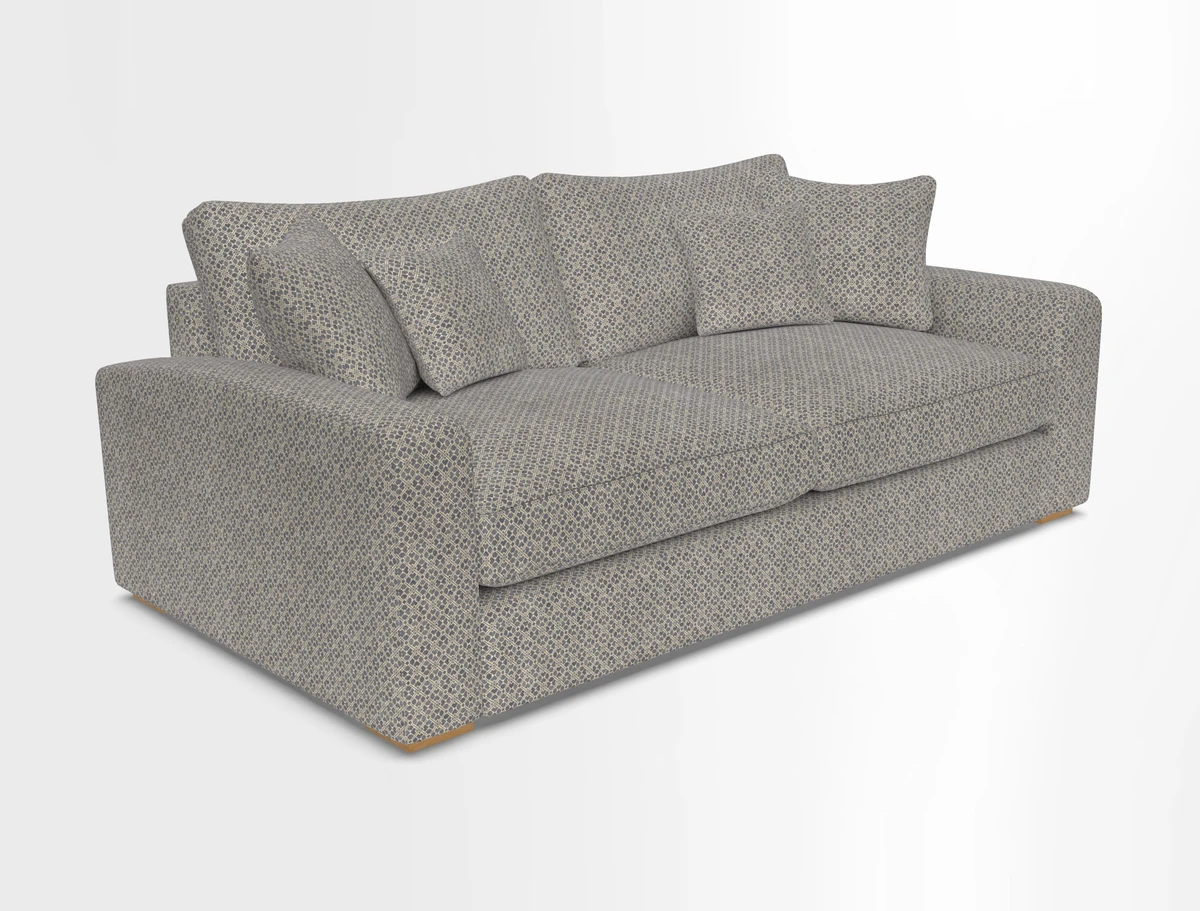 Stockbridge 3 Seater Sofa in Warwick Graf Slate