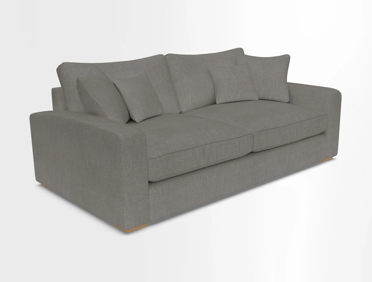 Stockbridge 3 Seater Sofa in Warwick Graf Slate