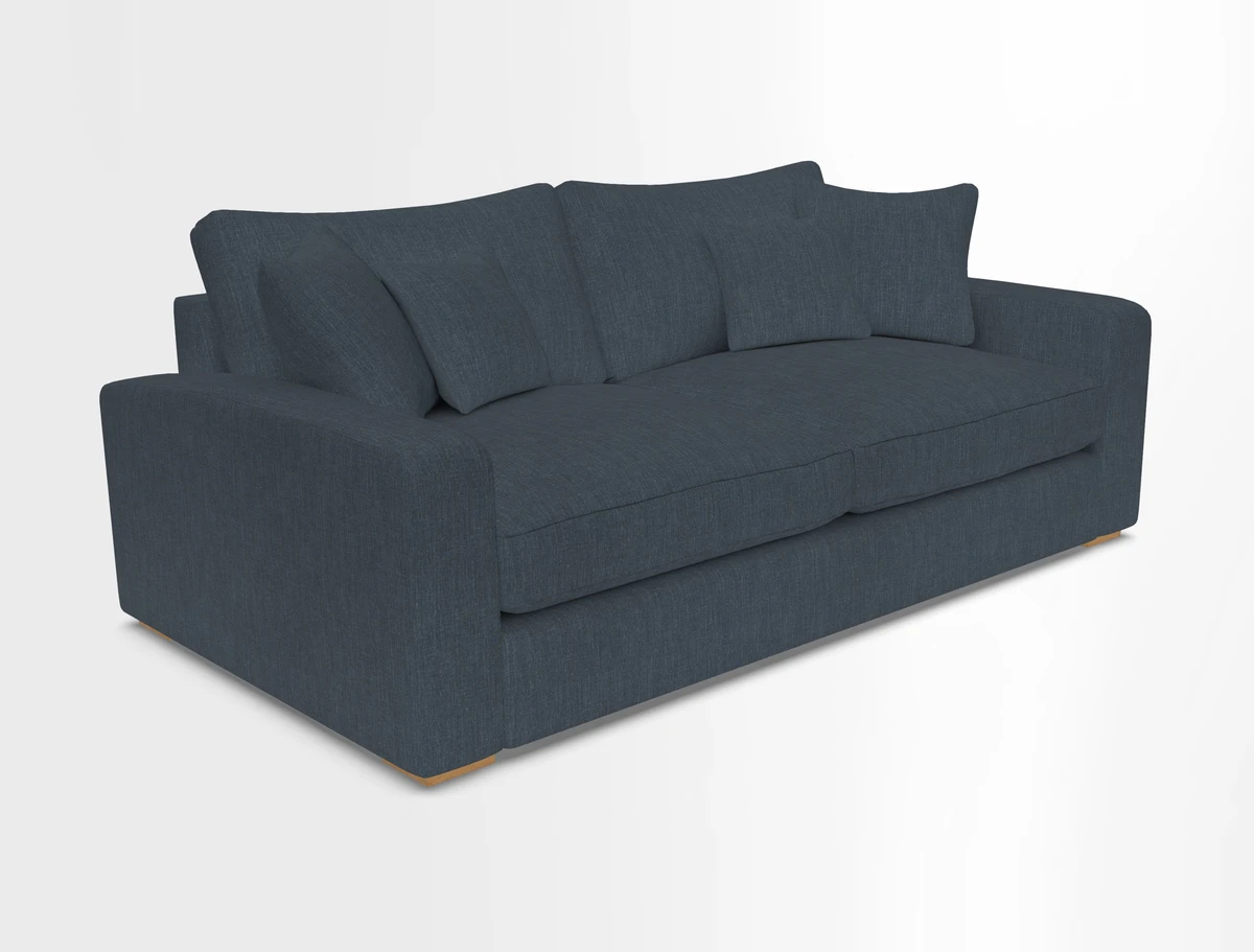 Stockbridge 3 Seater Sofa in Warwick Graf Slate
