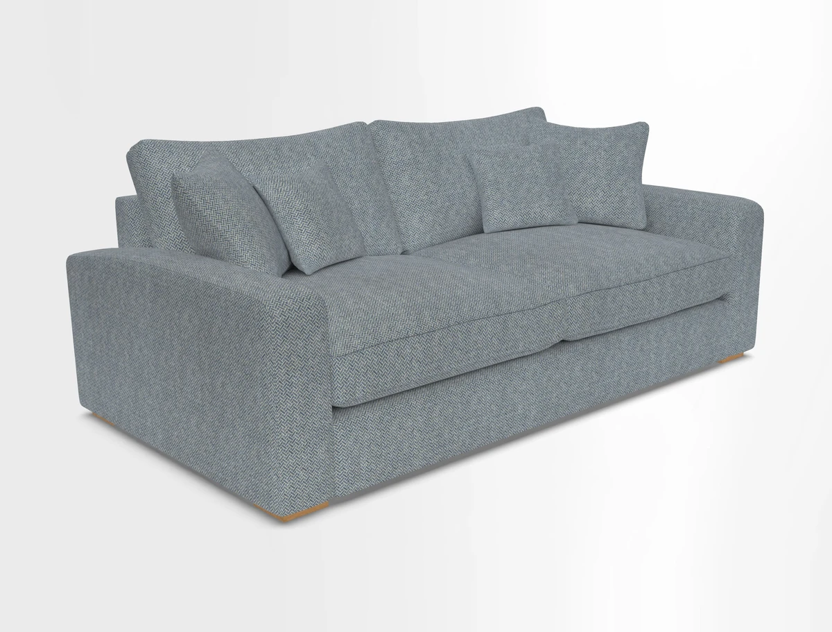 Stockbridge 3 Seater Sofa in Warwick Graf Slate