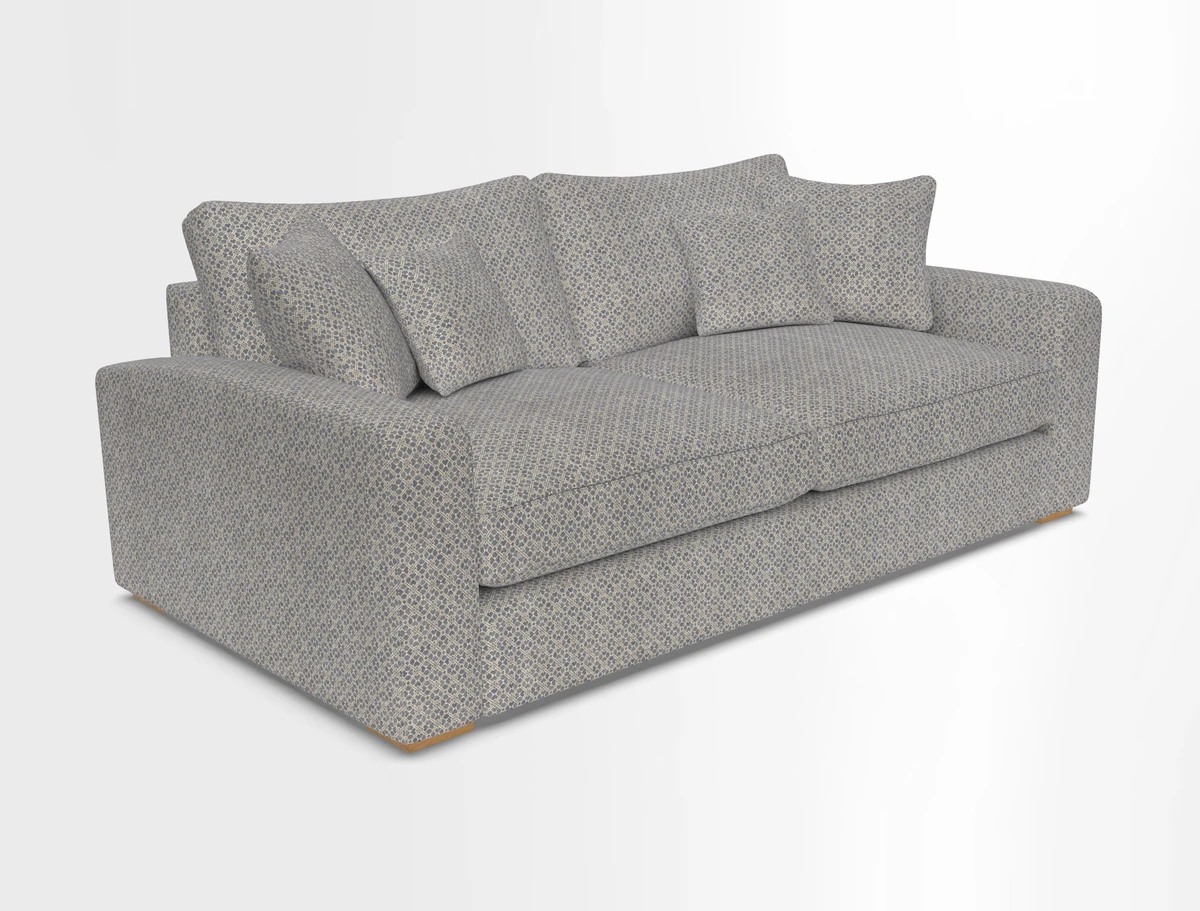 Stockbridge 3 Seater Sofa in Warwick Graf Slate