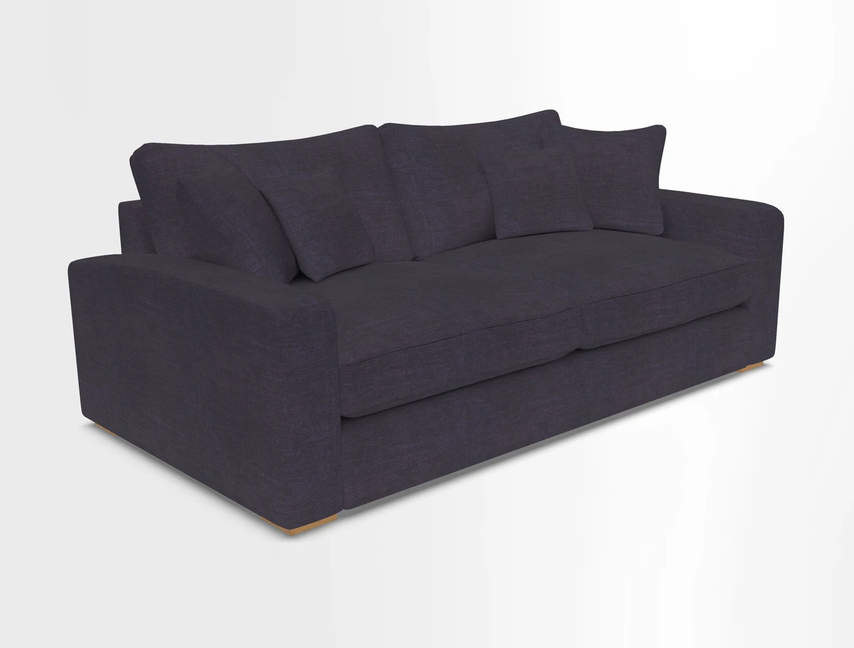 Stockbridge 3 Seater Sofa in Warwick Graf Slate