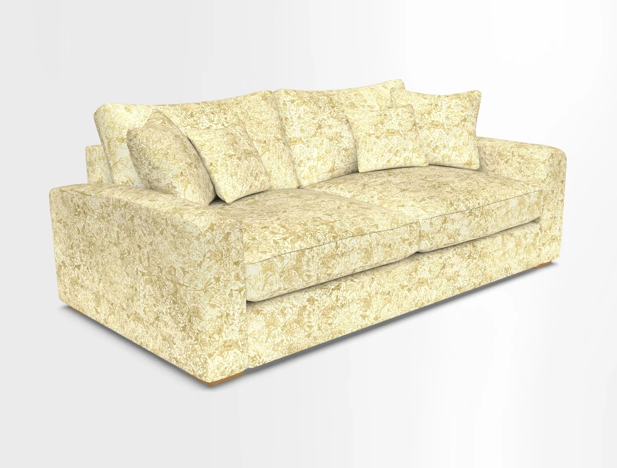 Stockbridge 3 Seater Sofa in Warwick Graf Slate