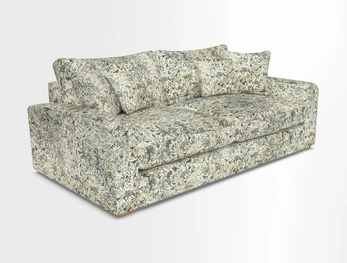 Stockbridge 3 Seater Sofa in Warwick Graf Slate