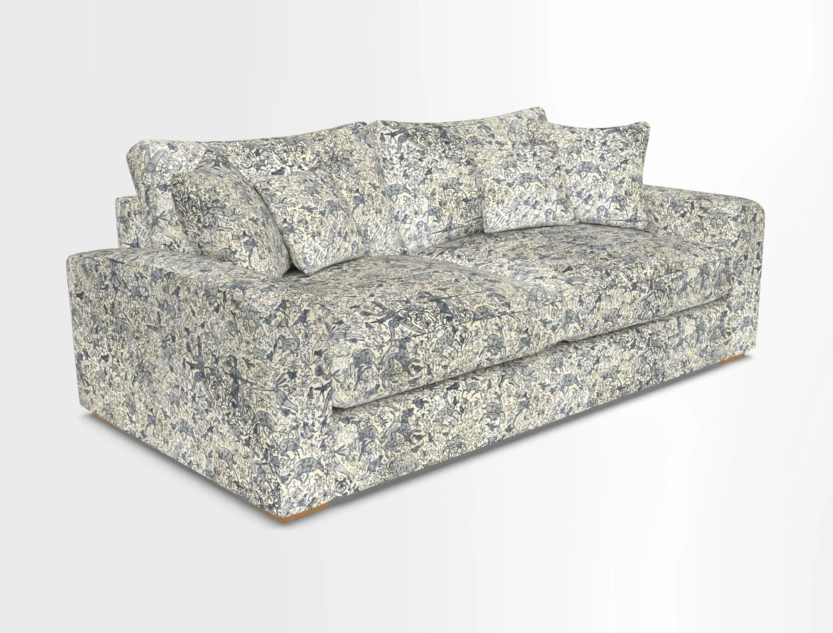 Stockbridge 3 Seater Sofa in Warwick Graf Slate