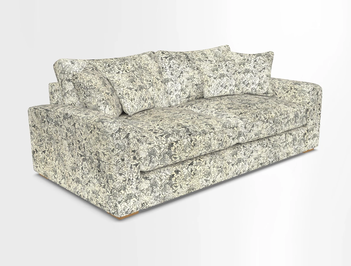 Stockbridge 3 Seater Sofa in Warwick Graf Slate