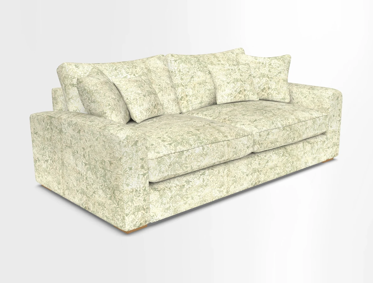 Stockbridge 3 Seater Sofa in Warwick Graf Slate