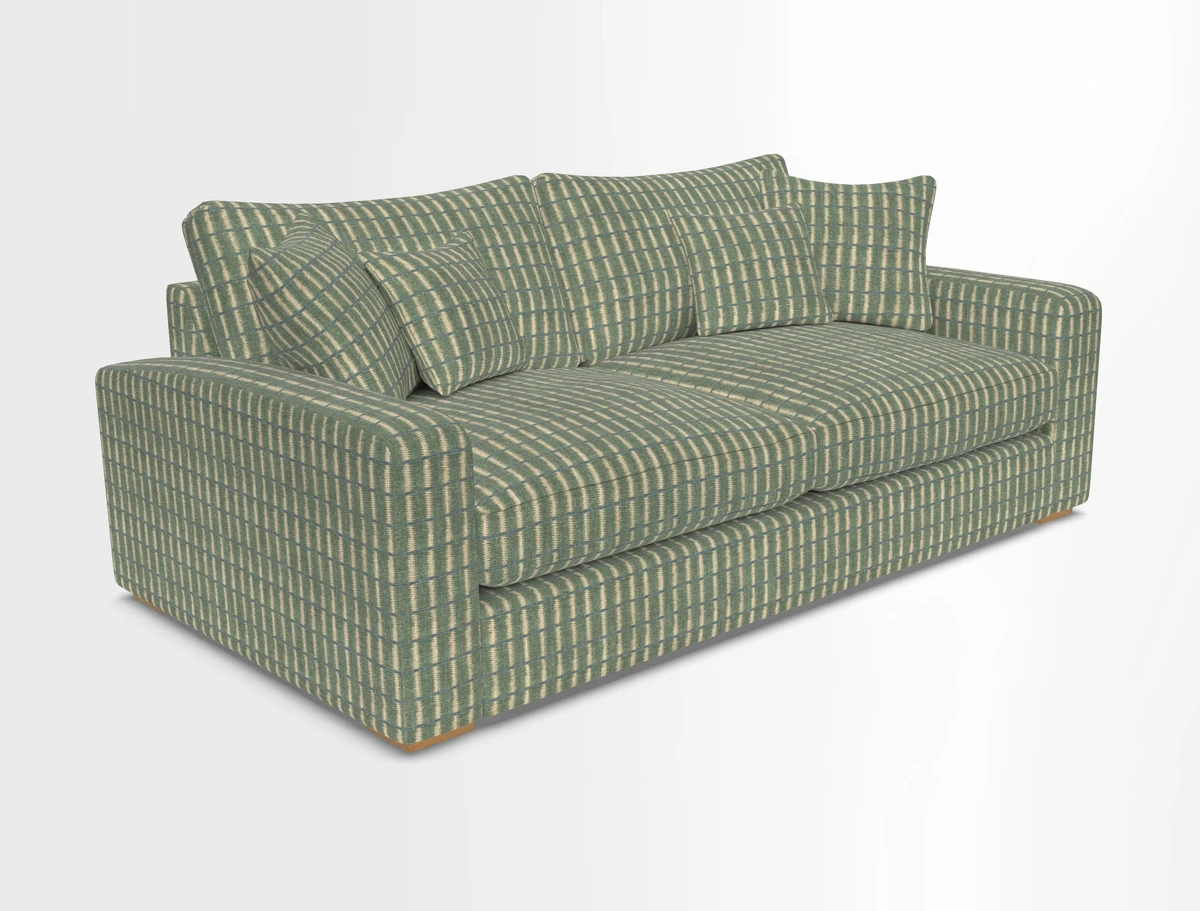 Stockbridge 3 Seater Sofa in Warwick Graf Slate