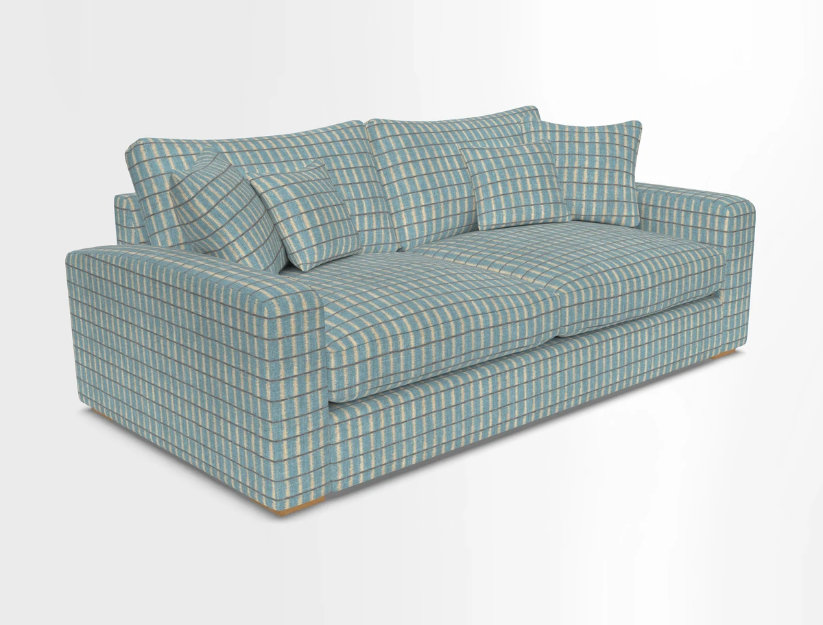 Stockbridge 3 Seater Sofa in Warwick Graf Slate