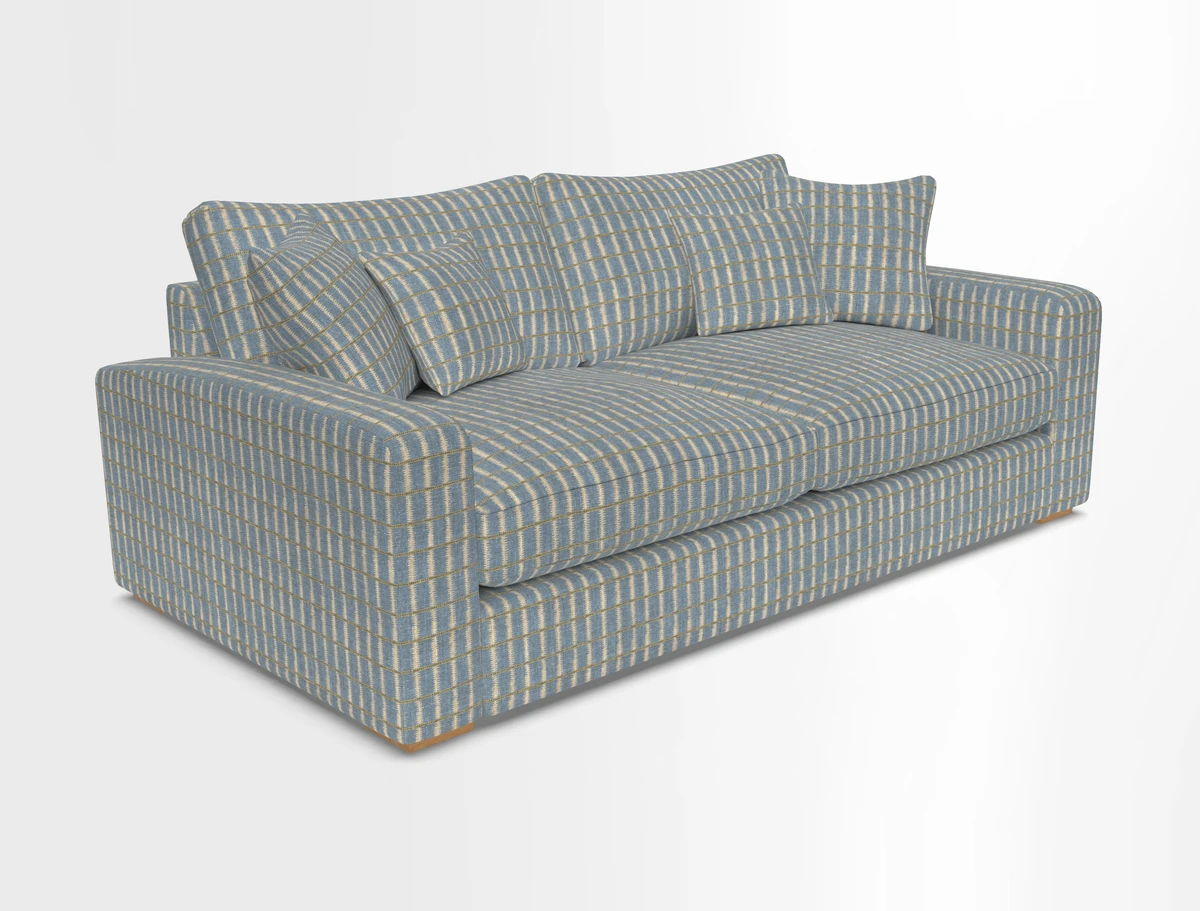 Stockbridge 3 Seater Sofa in Warwick Graf Slate