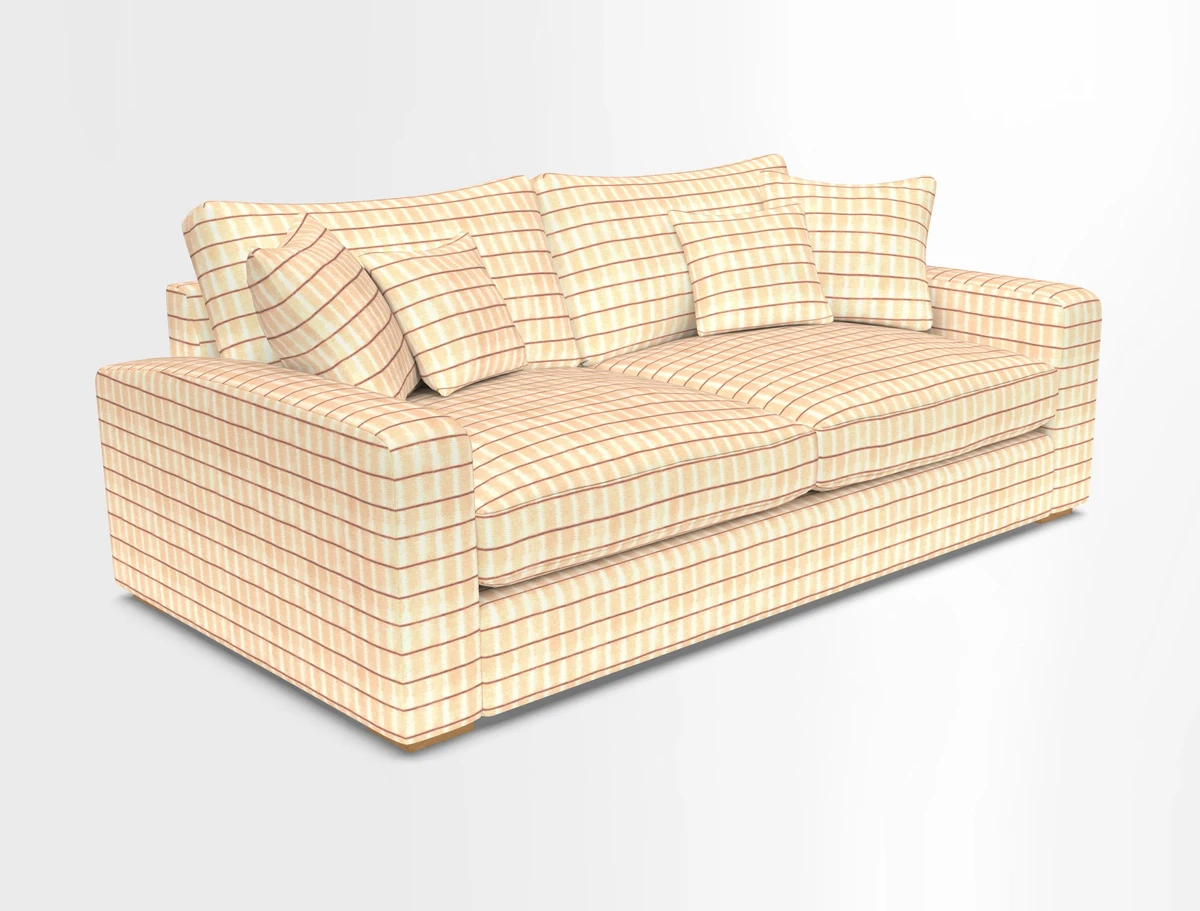Stockbridge 3 Seater Sofa in Warwick Graf Slate
