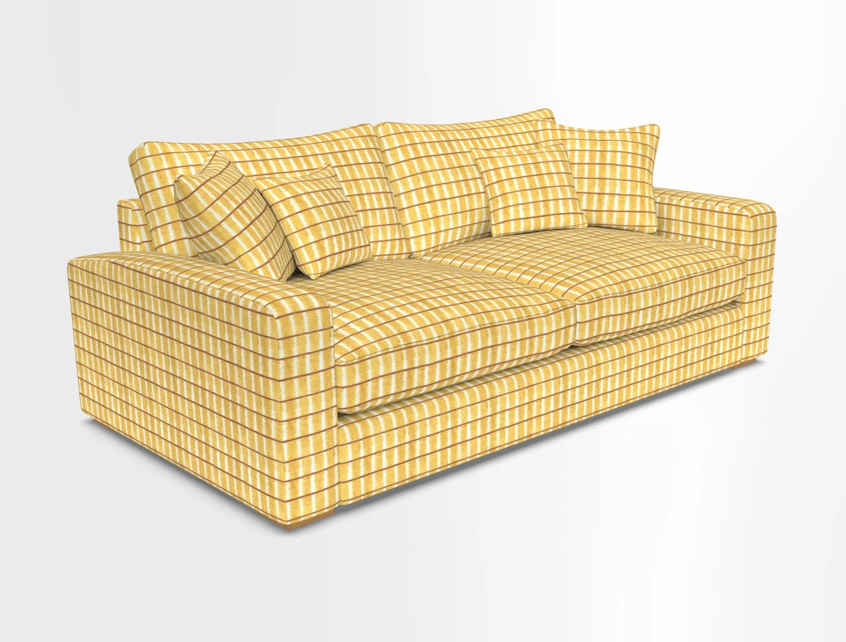 Stockbridge 3 Seater Sofa in Warwick Graf Slate