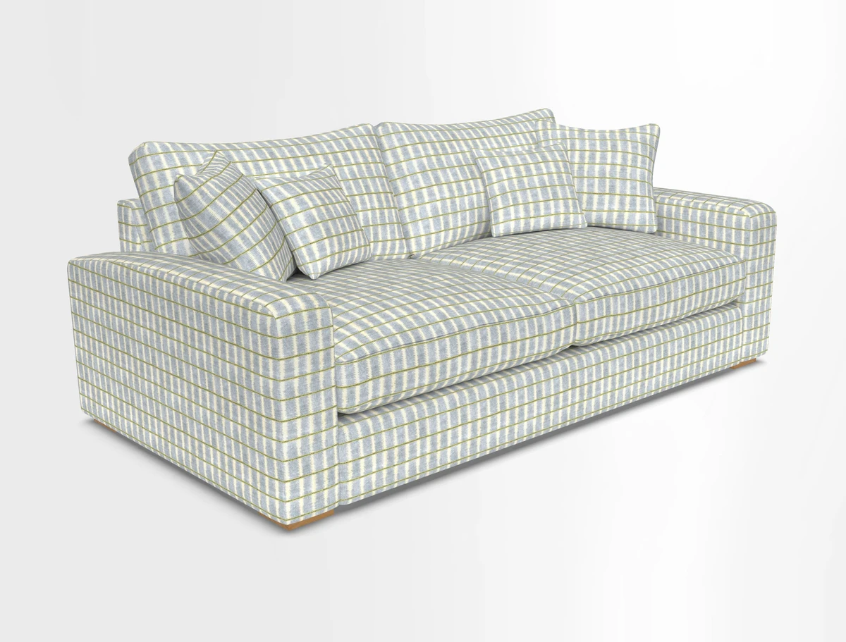 Stockbridge 3 Seater Sofa in Warwick Graf Slate