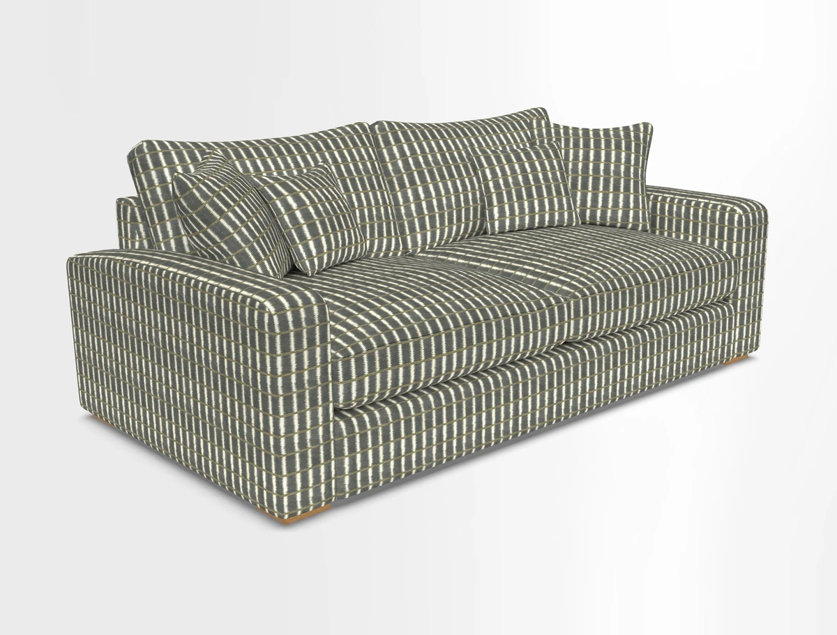 Stockbridge 3 Seater Sofa in Warwick Graf Slate