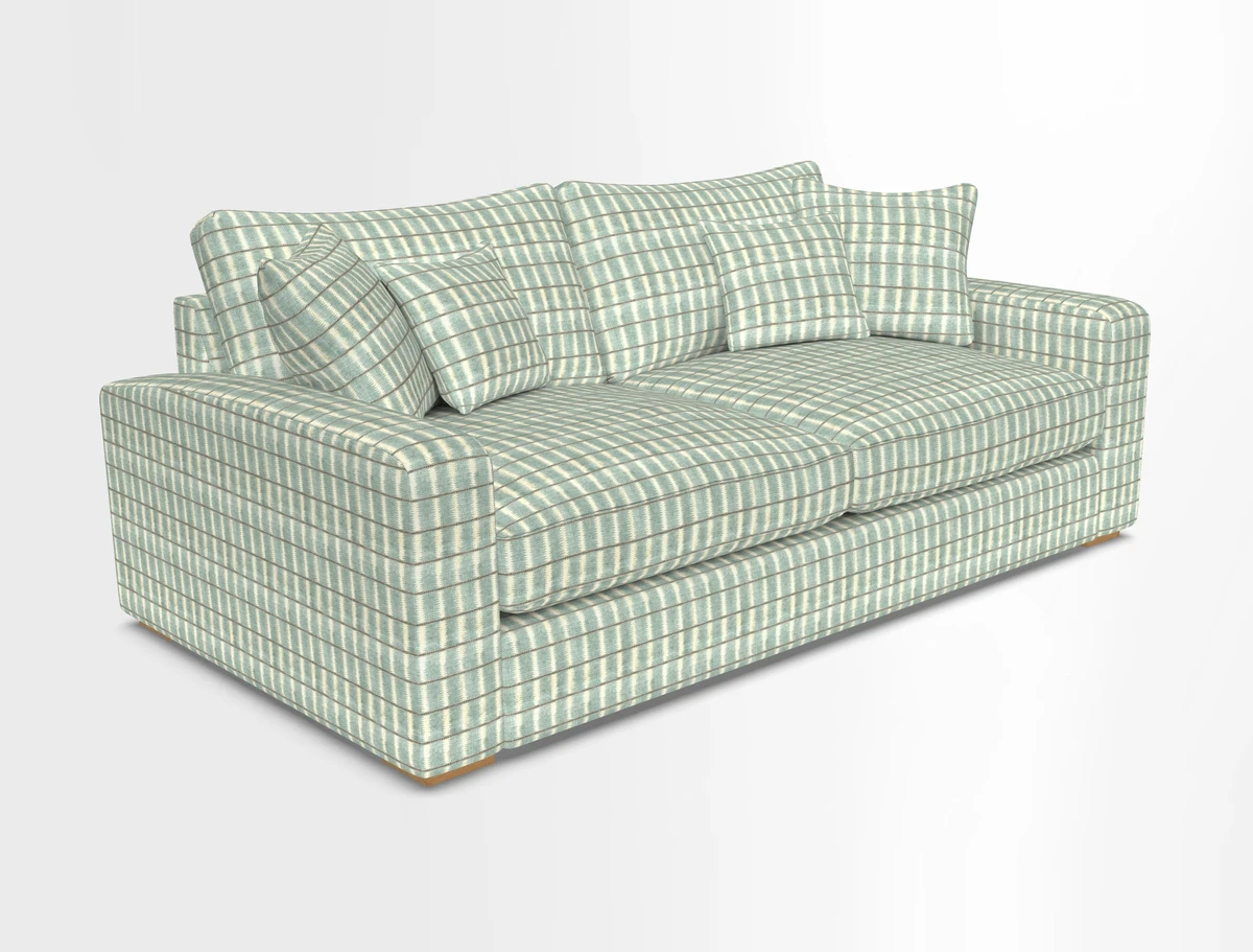 Stockbridge 3 Seater Sofa in Warwick Graf Slate