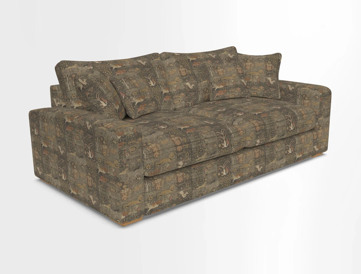 Stockbridge 3 Seater Sofa in Warwick Graf Slate