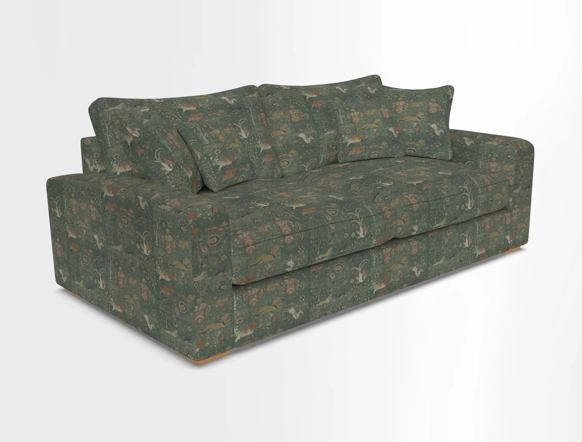 Stockbridge 3 Seater Sofa in Warwick Graf Slate