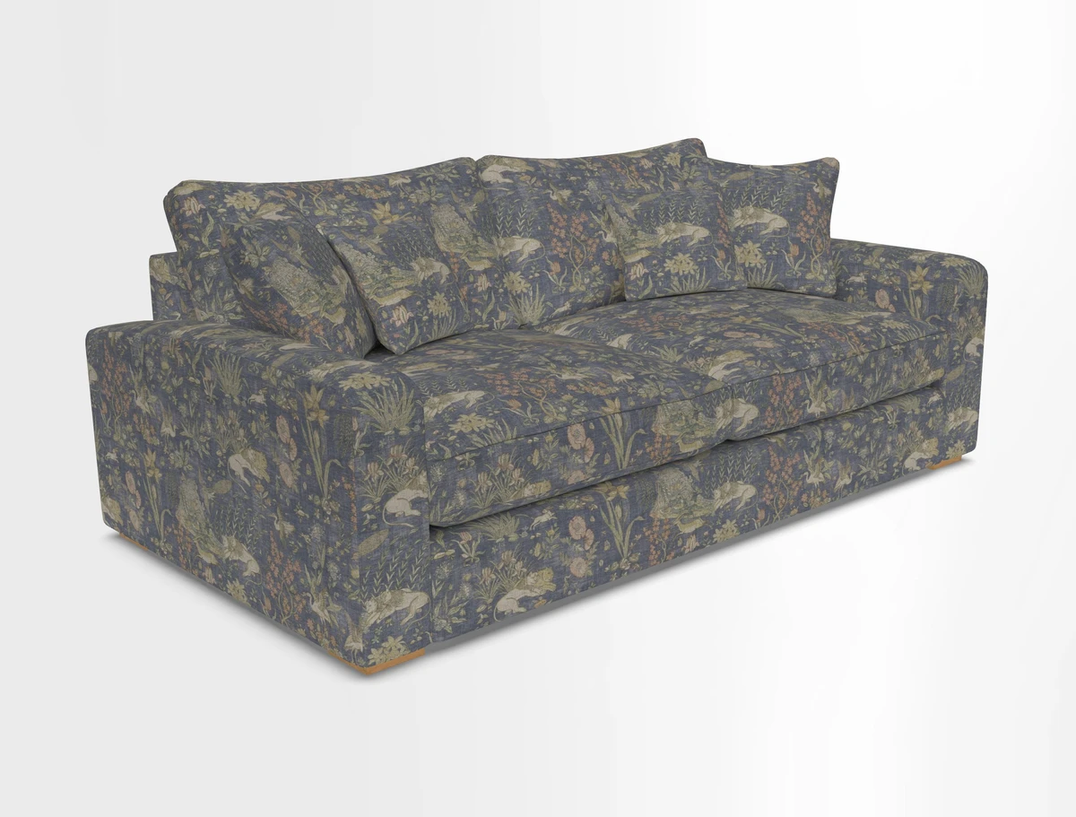 Stockbridge 3 Seater Sofa in Warwick Graf Slate