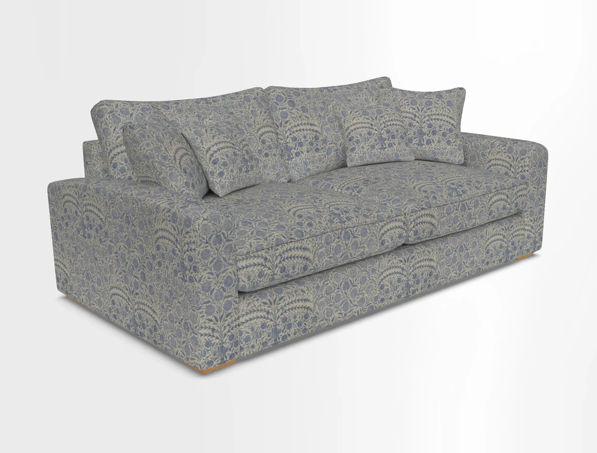 Stockbridge 3 Seater Sofa in Warwick Graf Slate