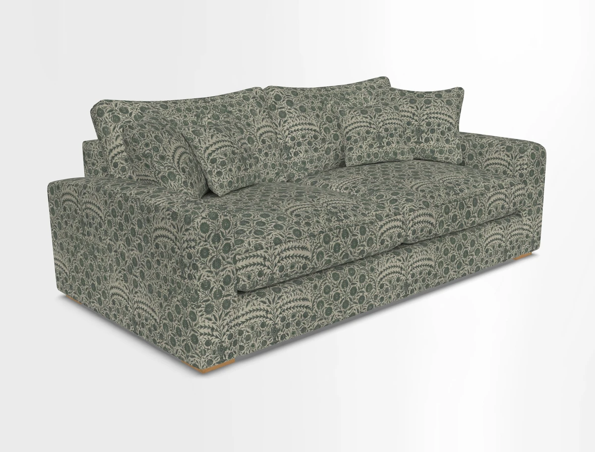 Stockbridge 3 Seater Sofa in Warwick Graf Slate