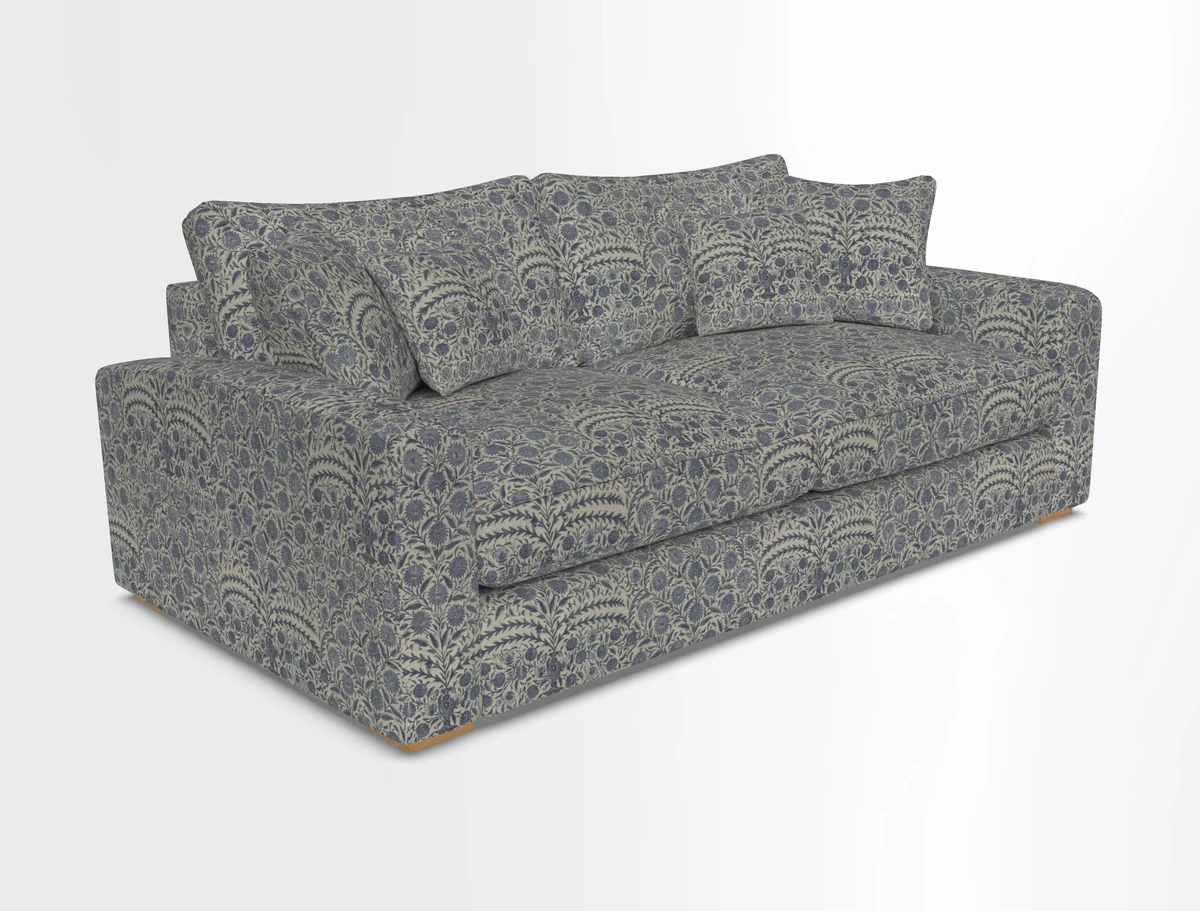 Stockbridge 3 Seater Sofa in Warwick Graf Slate