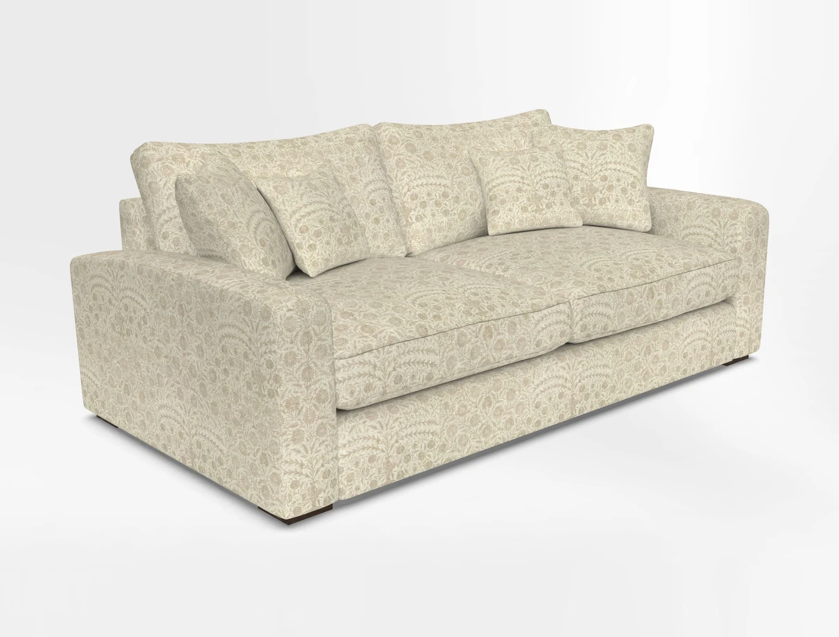 Stockbridge 3 Seater Sofa in Warwick Graf Slate