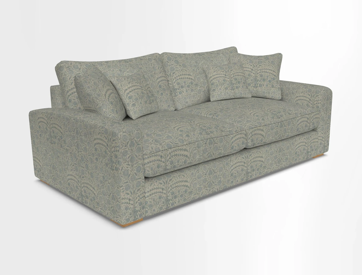 Stockbridge 3 Seater Sofa in Warwick Graf Slate