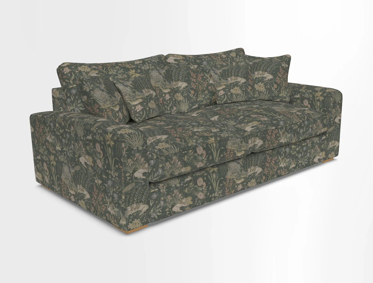 Stockbridge 3 Seater Sofa in Warwick Graf Slate