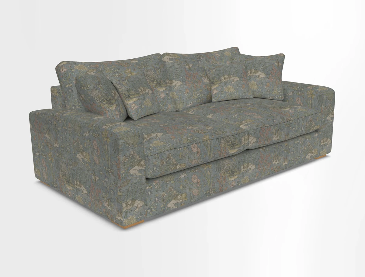 Stockbridge 3 Seater Sofa in Warwick Graf Slate