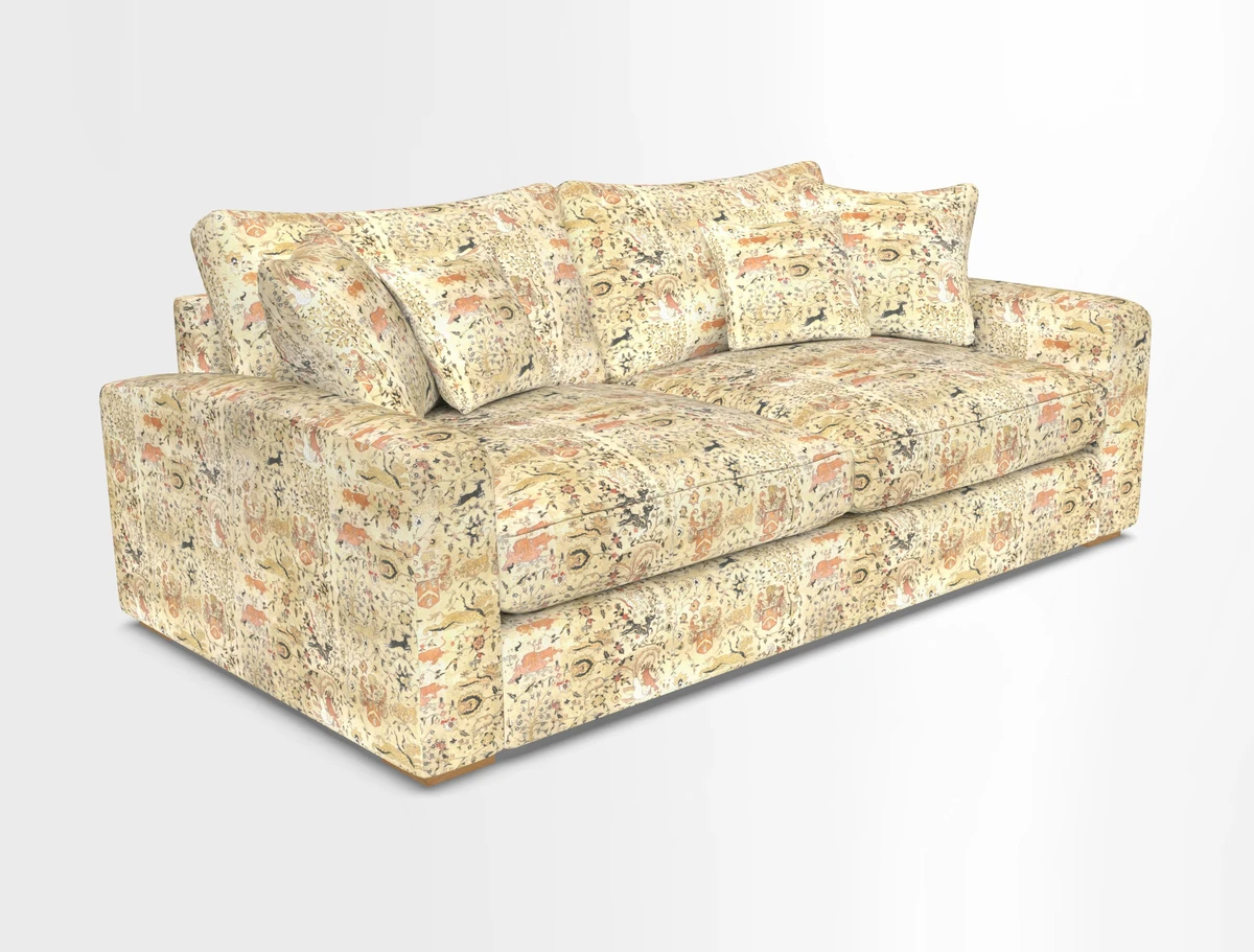 Stockbridge 3 Seater Sofa in Warwick Graf Slate