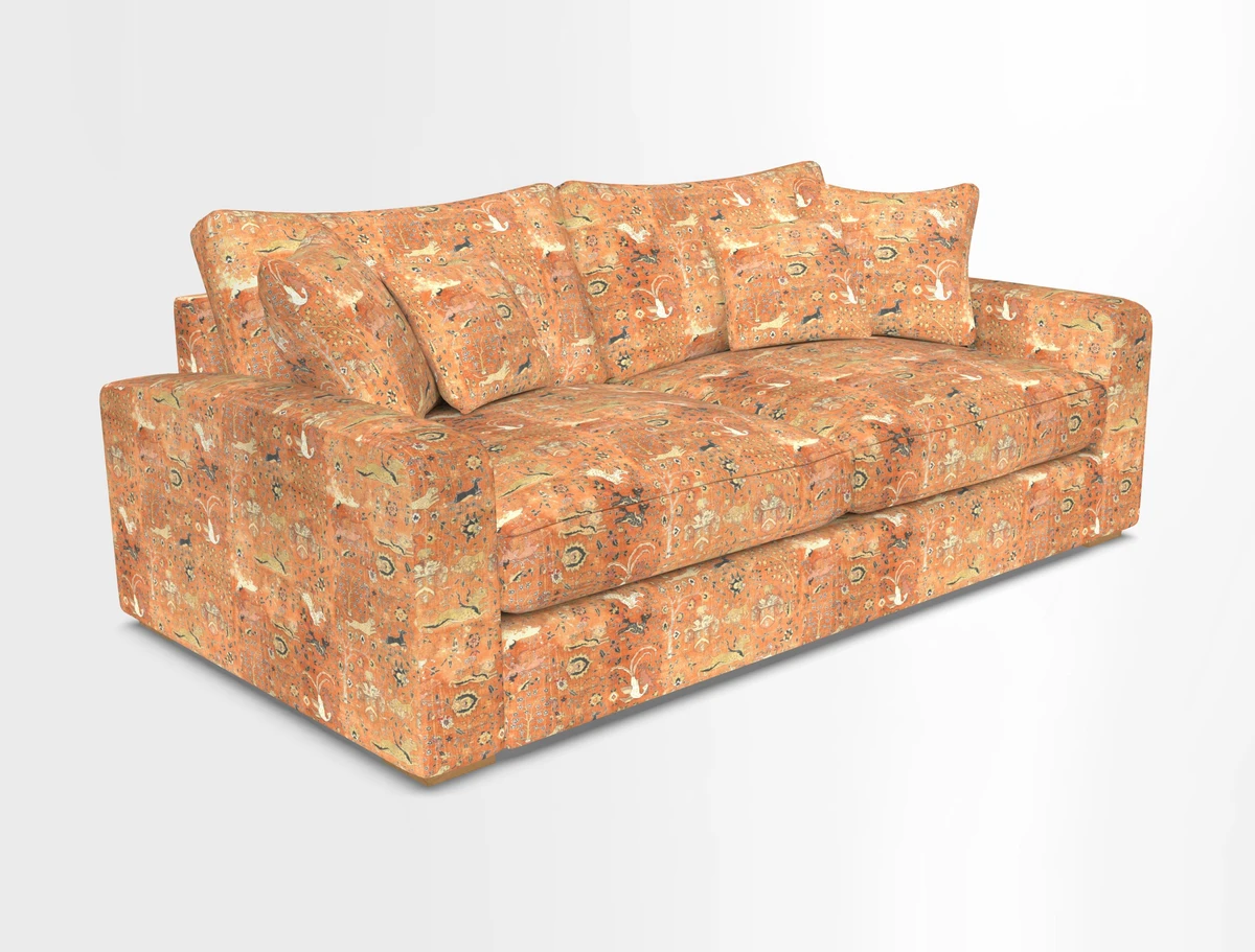 Stockbridge 3 Seater Sofa in Warwick Graf Slate