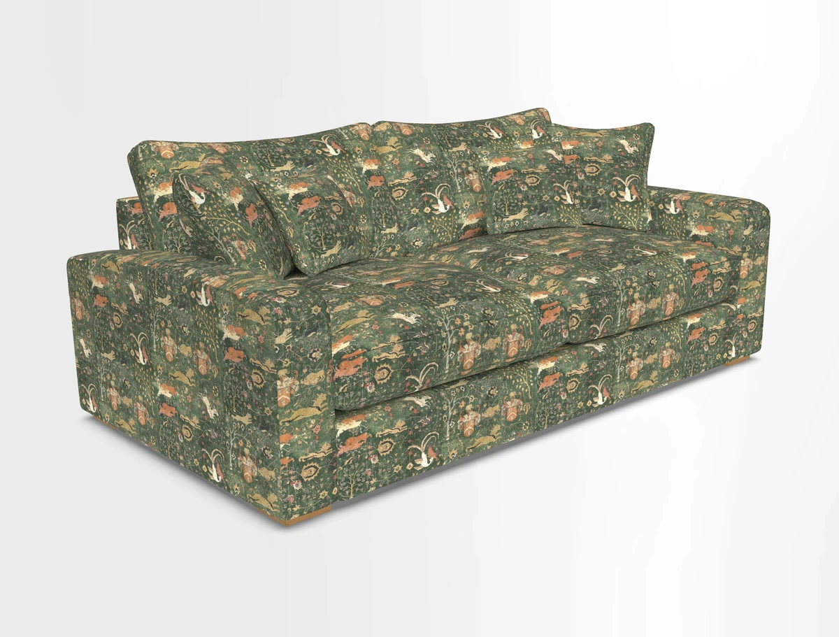 Stockbridge 3 Seater Sofa in Warwick Graf Slate