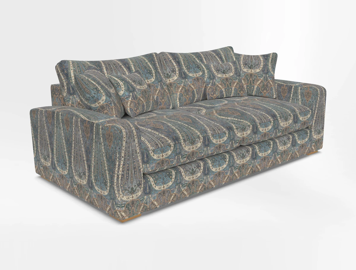Stockbridge 3 Seater Sofa in Warwick Graf Slate