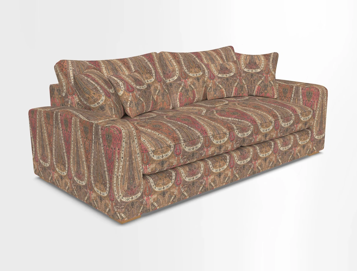 Stockbridge 3 Seater Sofa in Warwick Graf Slate