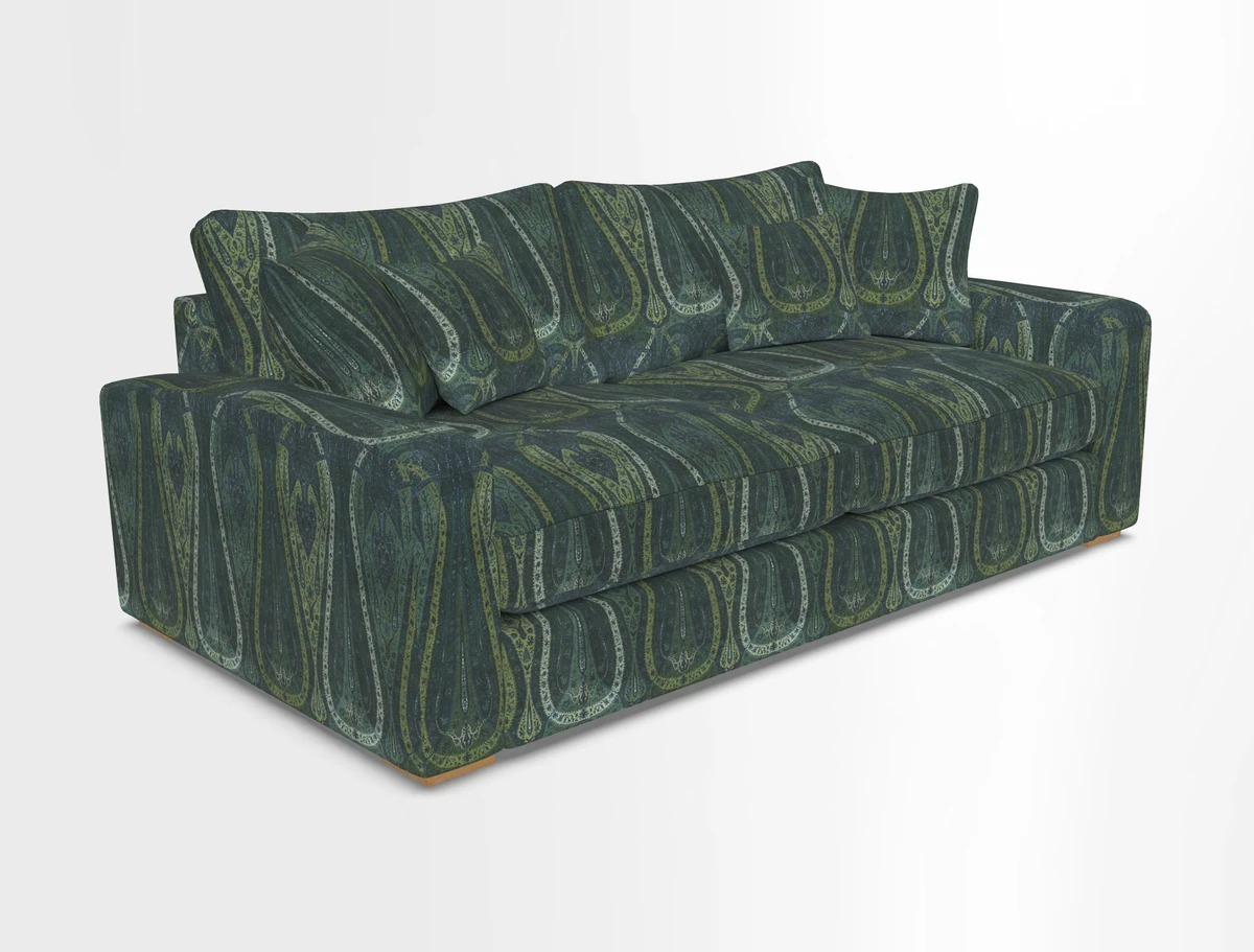 Stockbridge 3 Seater Sofa in Warwick Graf Slate